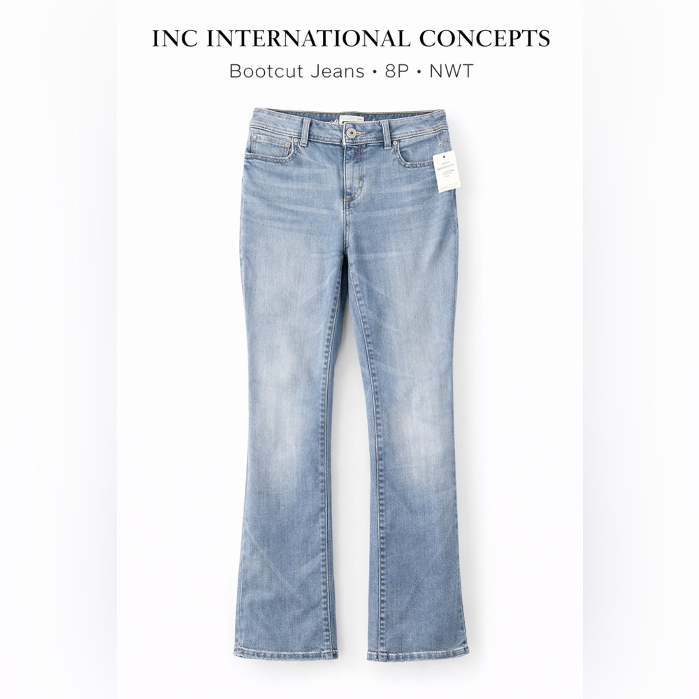 INC International Concepts Core Boot Jeans Graceful Wash  Bootcut Jeans NWT